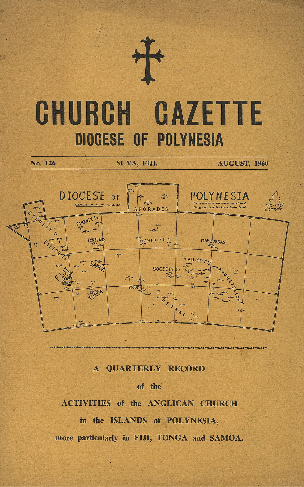 Church Gazette, Polynesia: August 1960