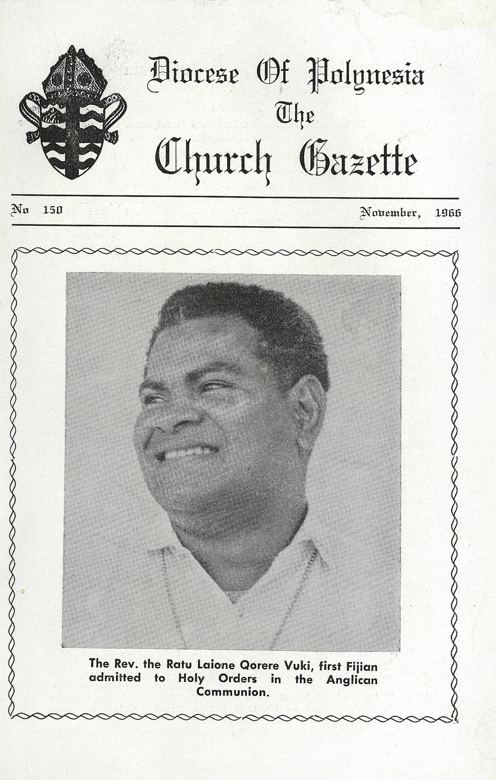 Church Gazette, Polynesia: November 1966