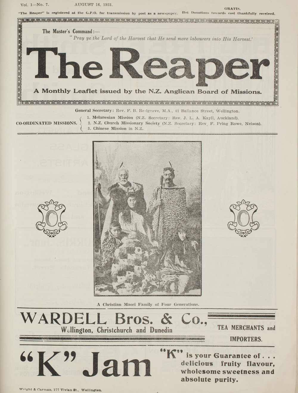 The Reaper: August 1923