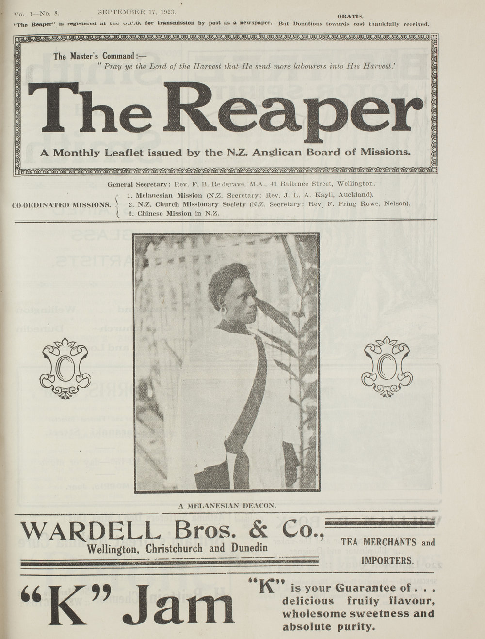 The Reaper: September 1923