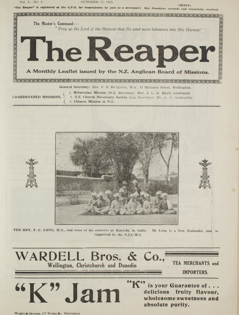 The Reaper: October 1923