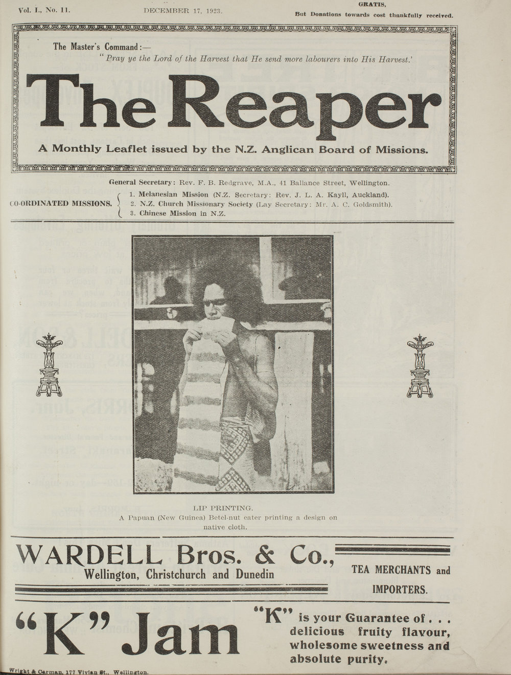 The Reaper: December 1923
