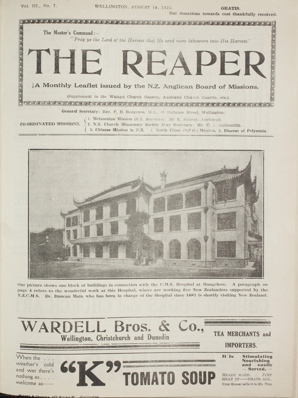 The Reaper: August 1925