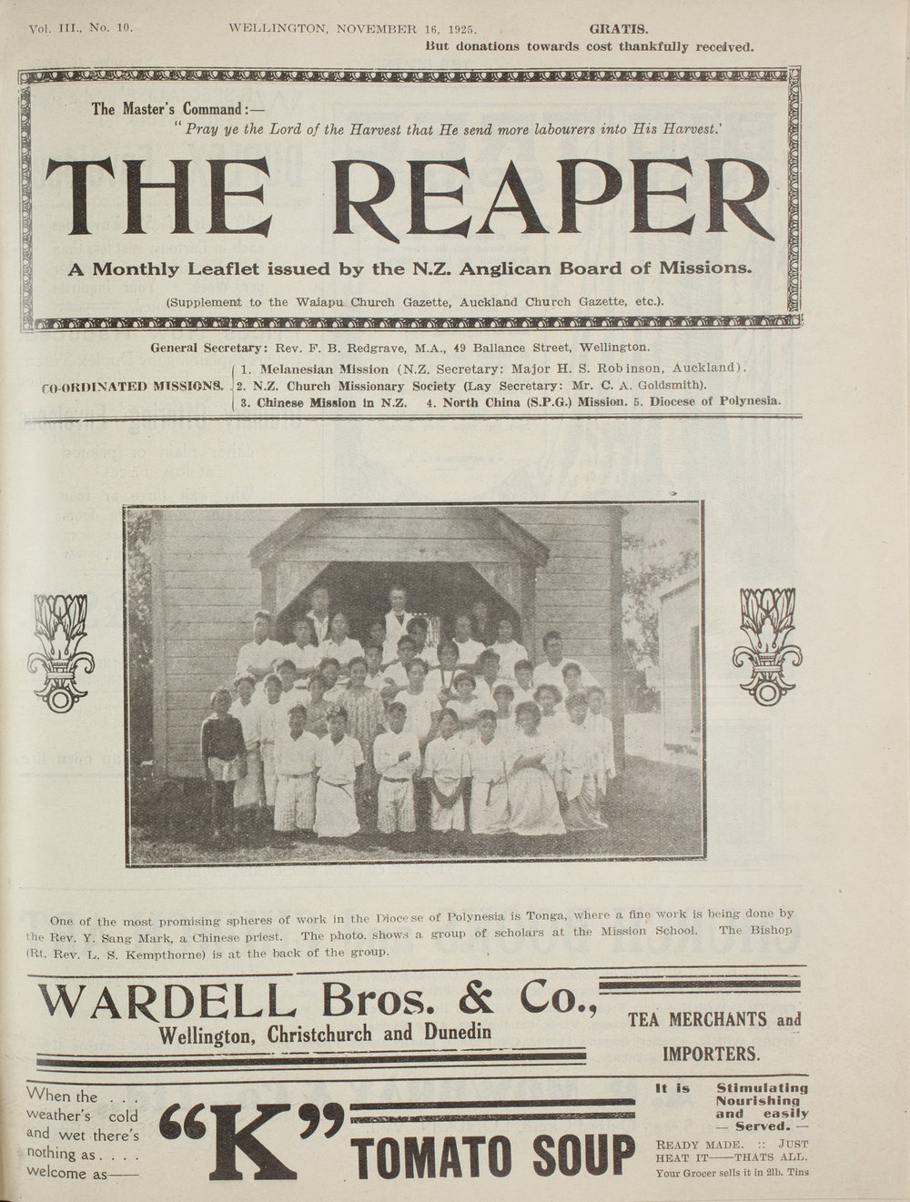 The Reaper: November 1925