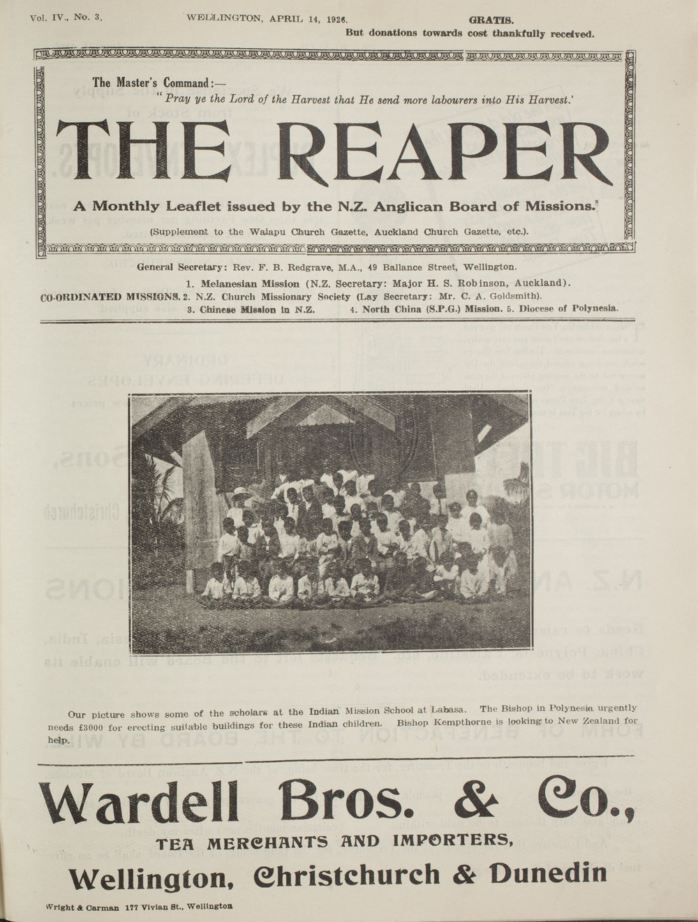 The Reaper: April 1926