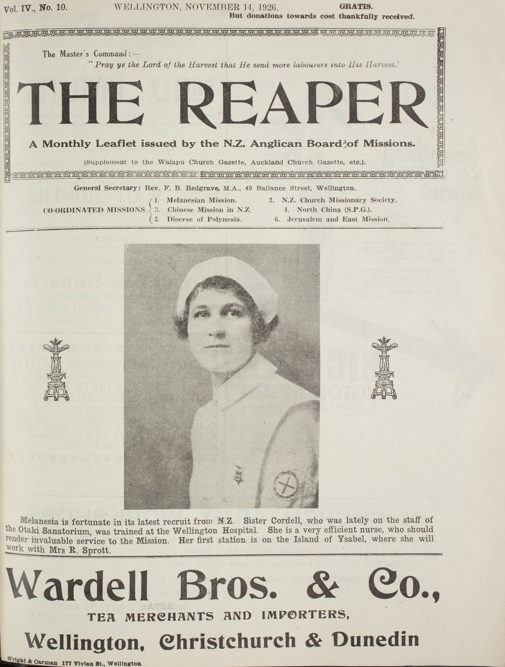 The Reaper: November 1926