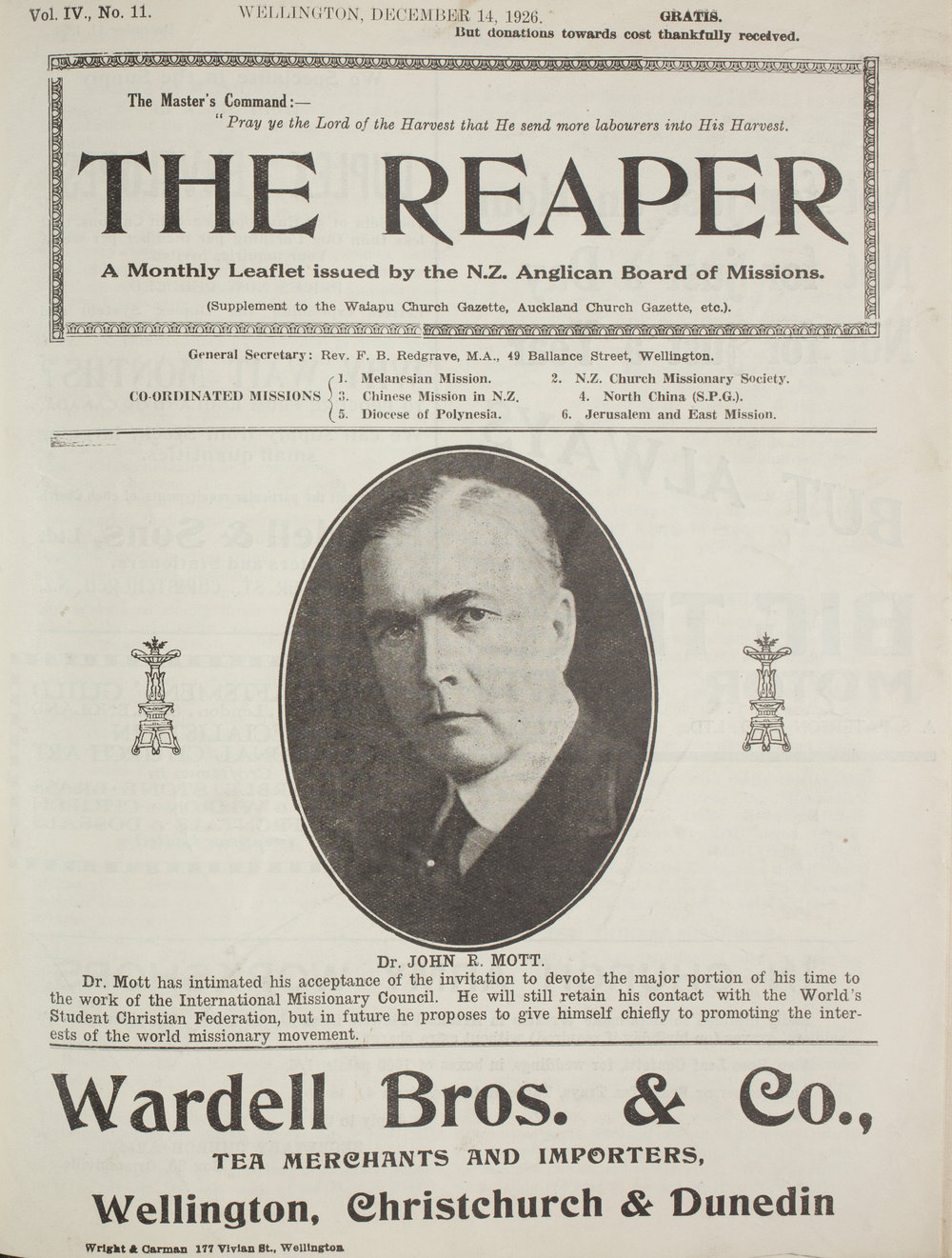 The Reaper: December 1926