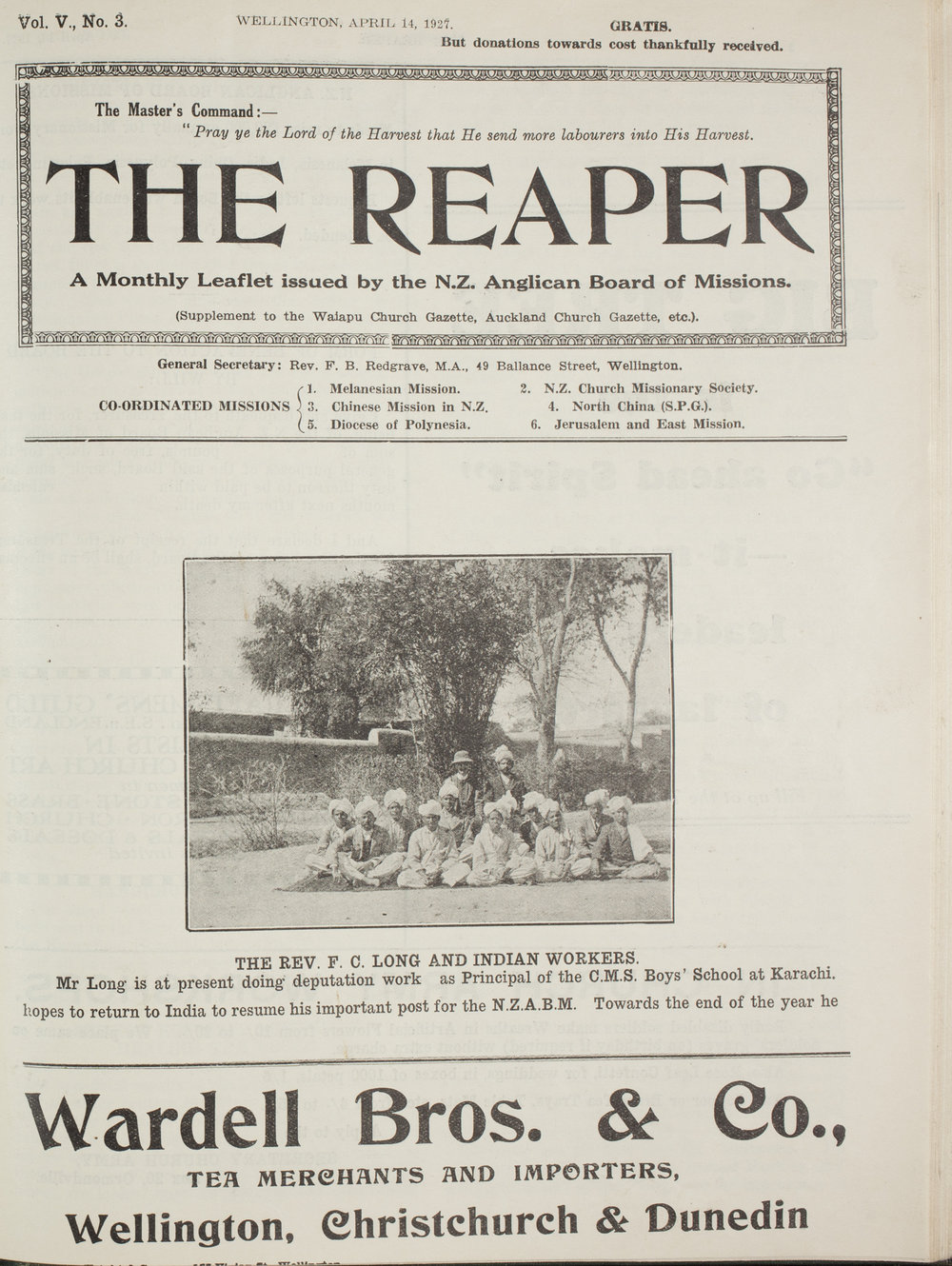 The Reaper: April 1927