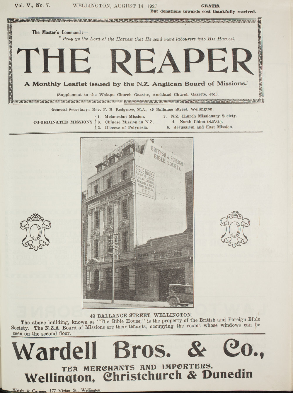 The Reaper: August 1927