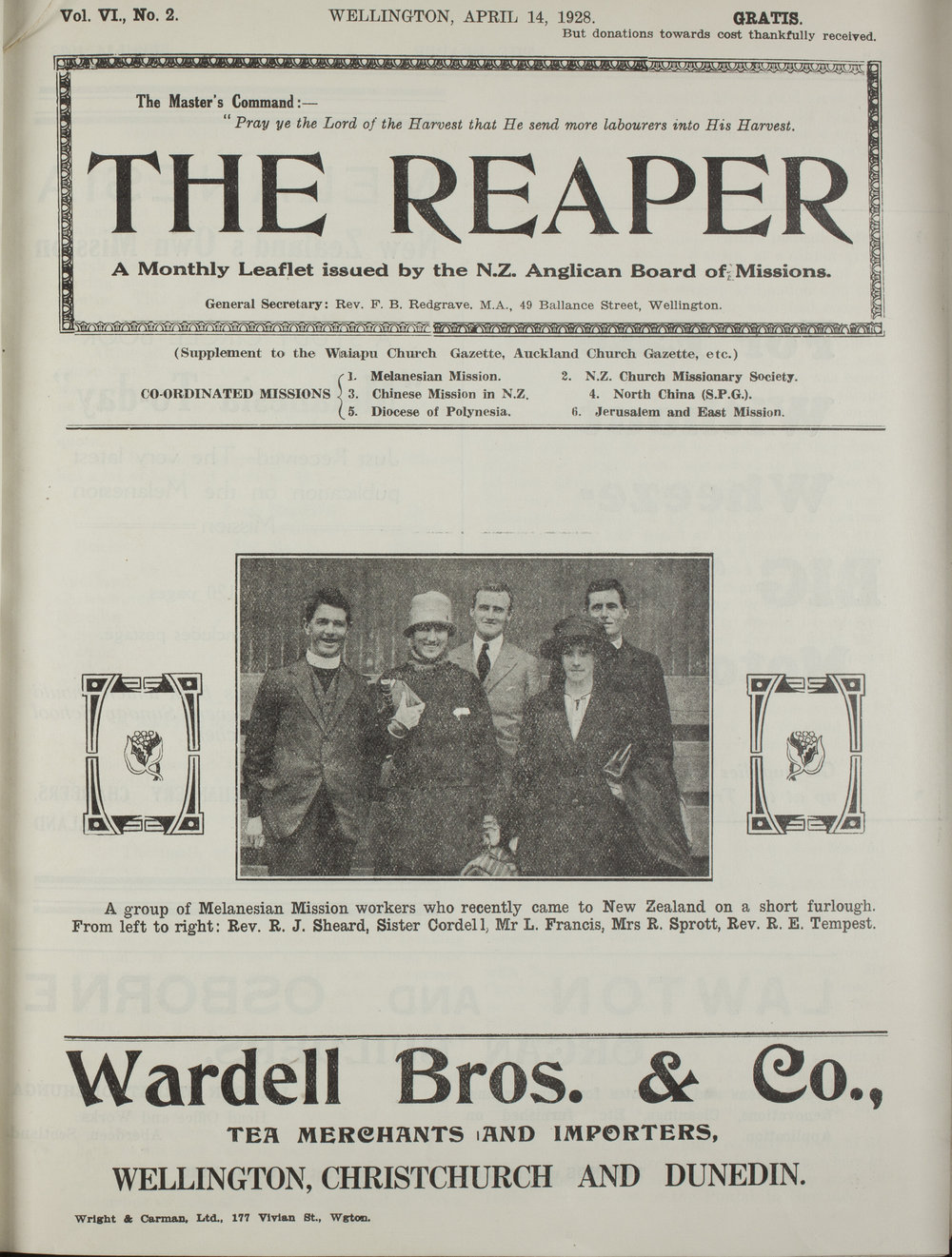 The Reaper: April 1928