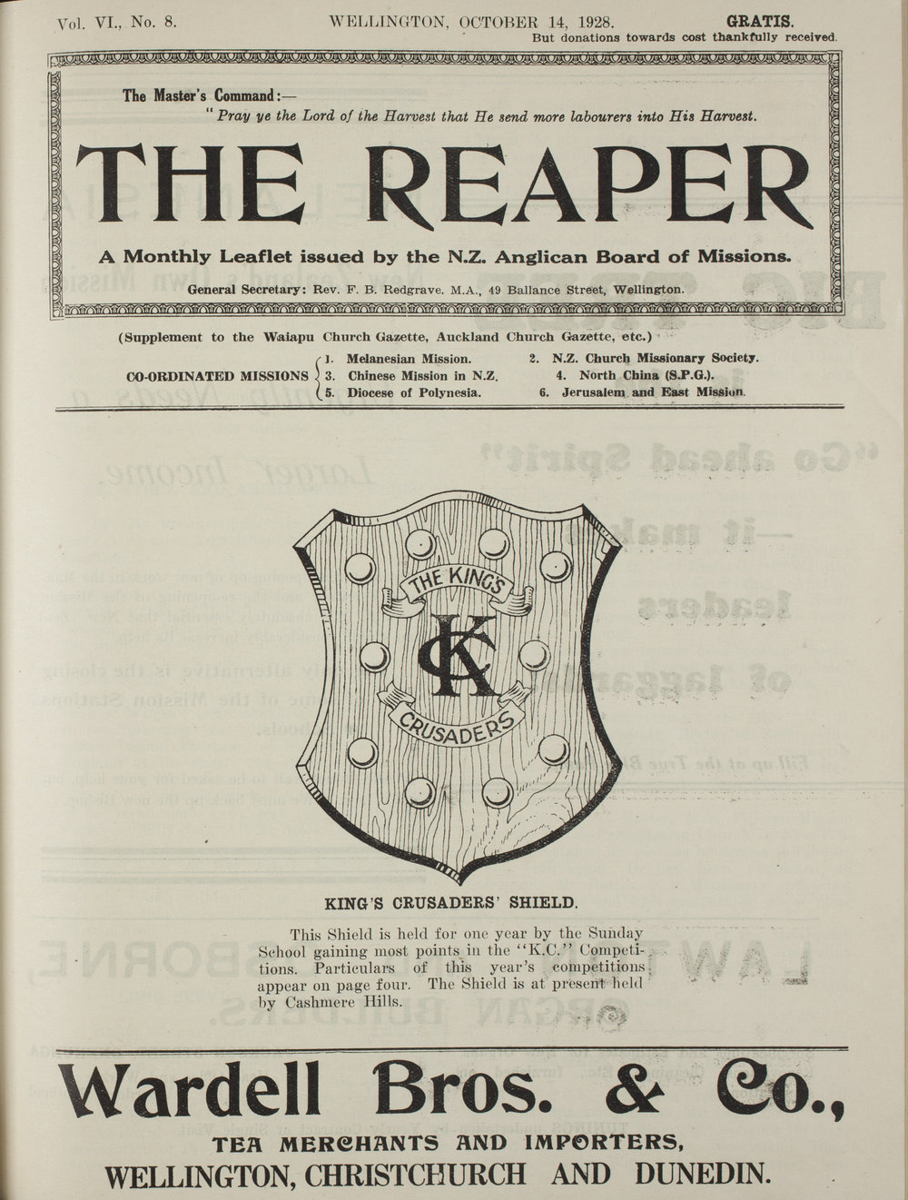 The Reaper: October 1928