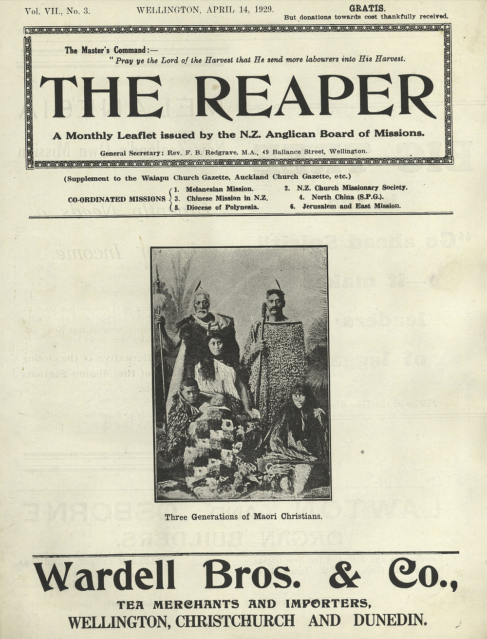 The Reaper: April 1929