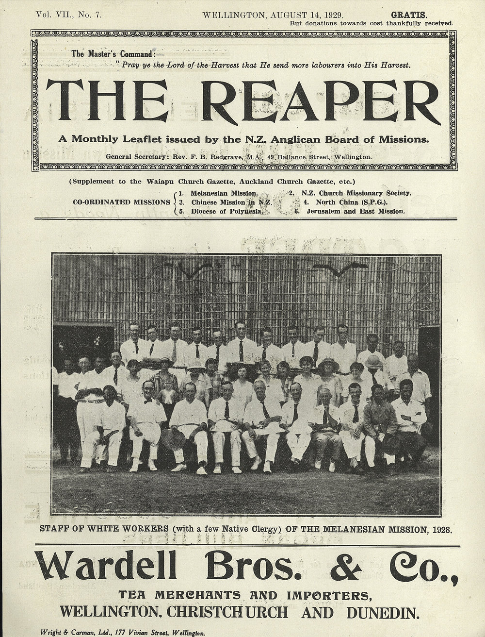 The Reaper: August 1929