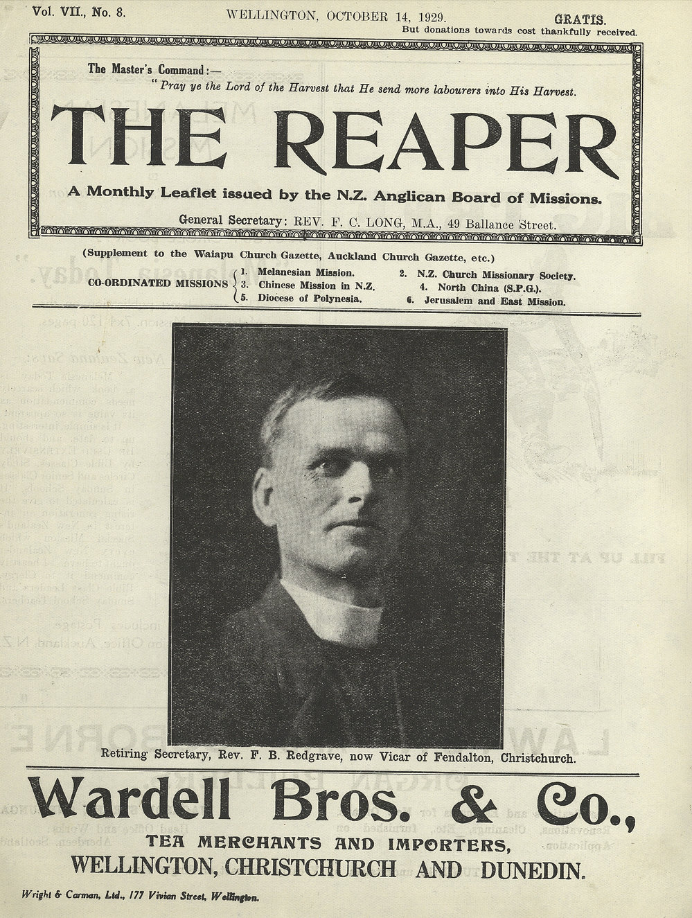 The Reaper: October 1929