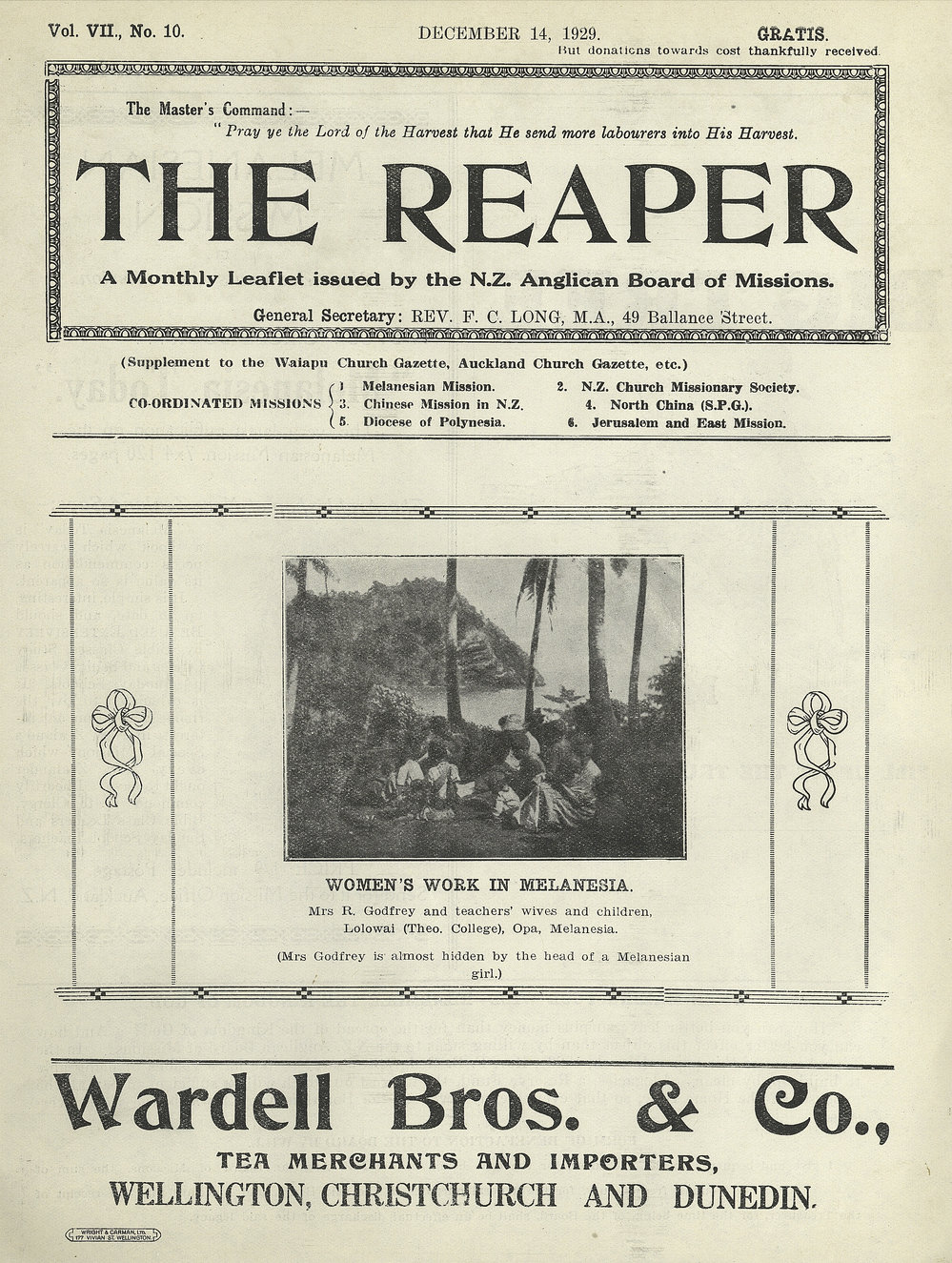 The Reaper: December 1929