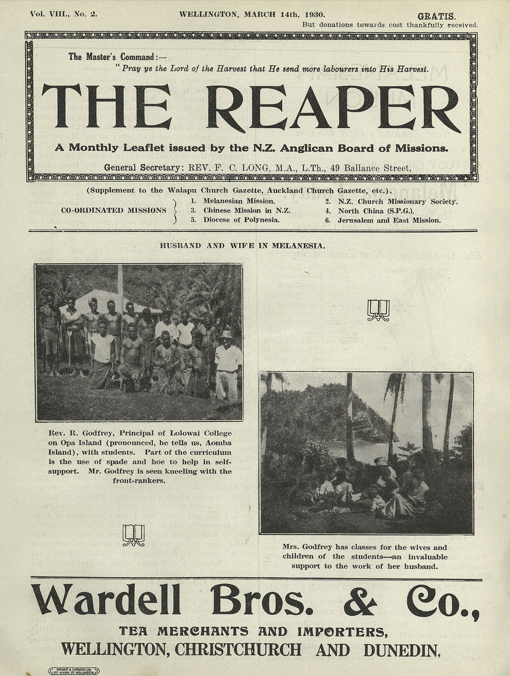 The Reaper: March 1930