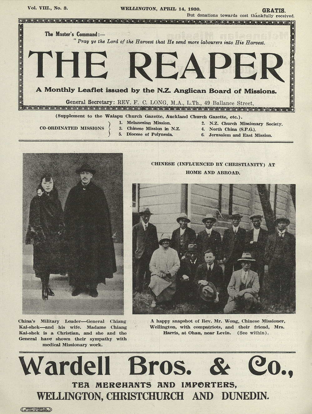 The Reaper: April 1930