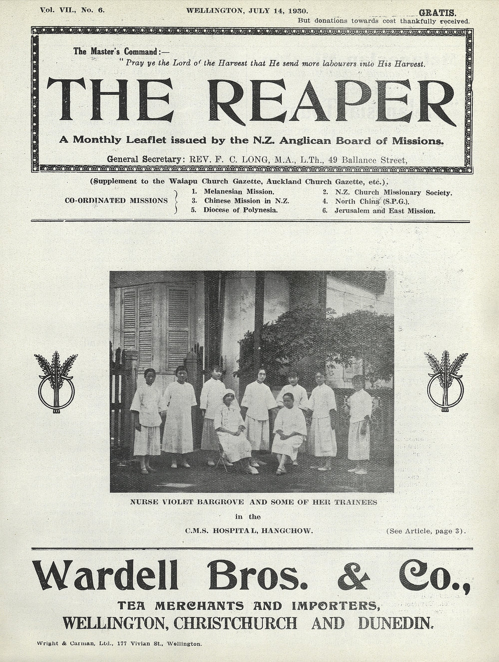 The Reaper: July 1930