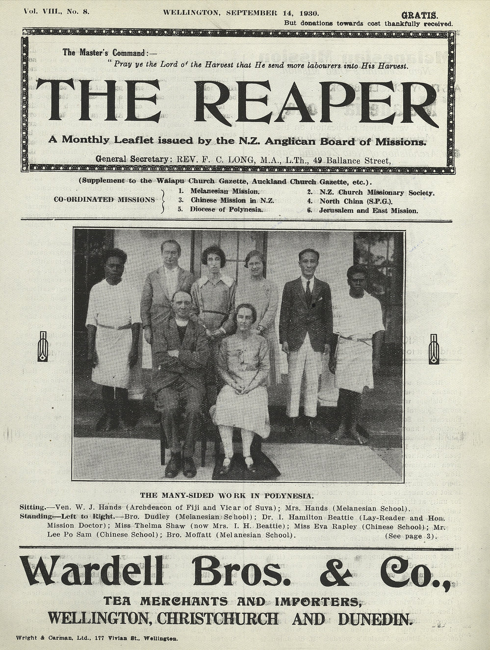 The Reaper: September 1930