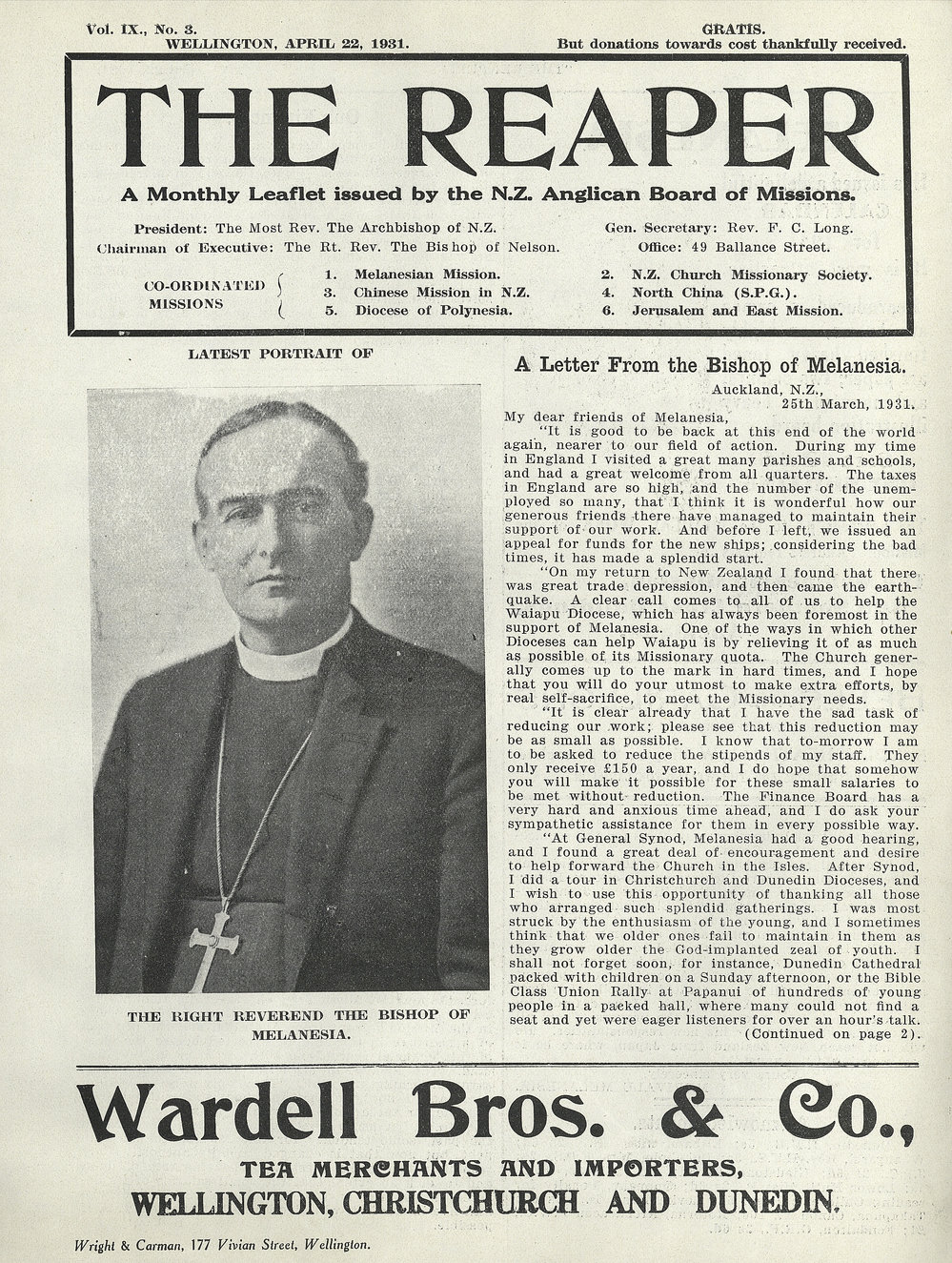 The Reaper: April 1931