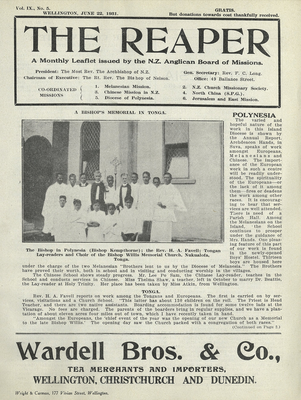 The Reaper: June 1931