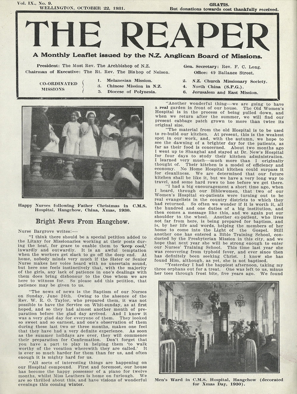 The Reaper: October 1931