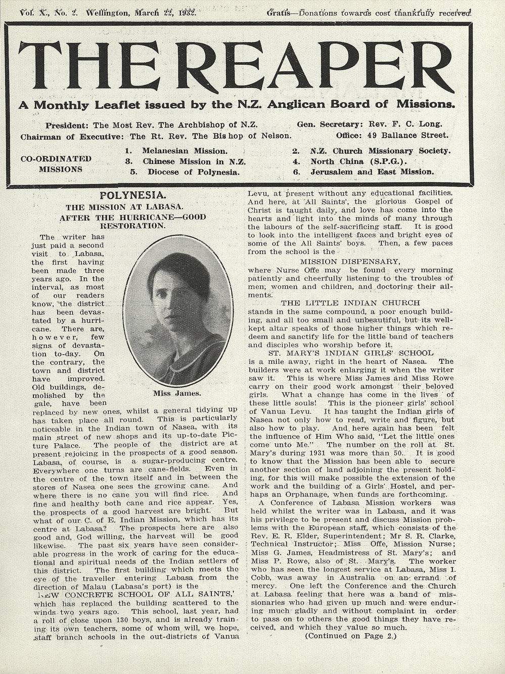 The Reaper: March 1932