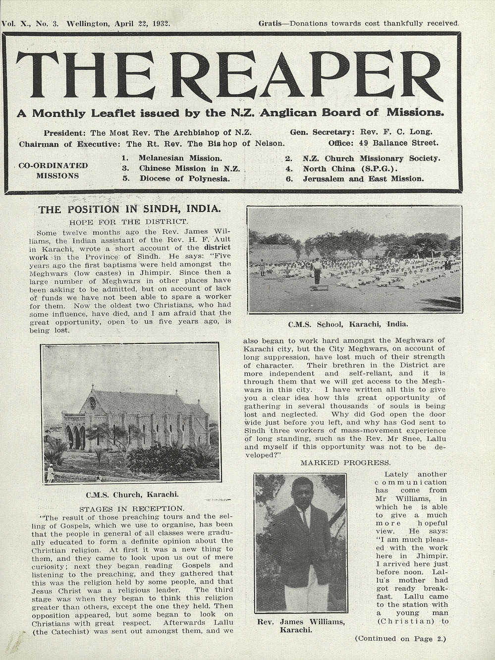 The Reaper: April 1932