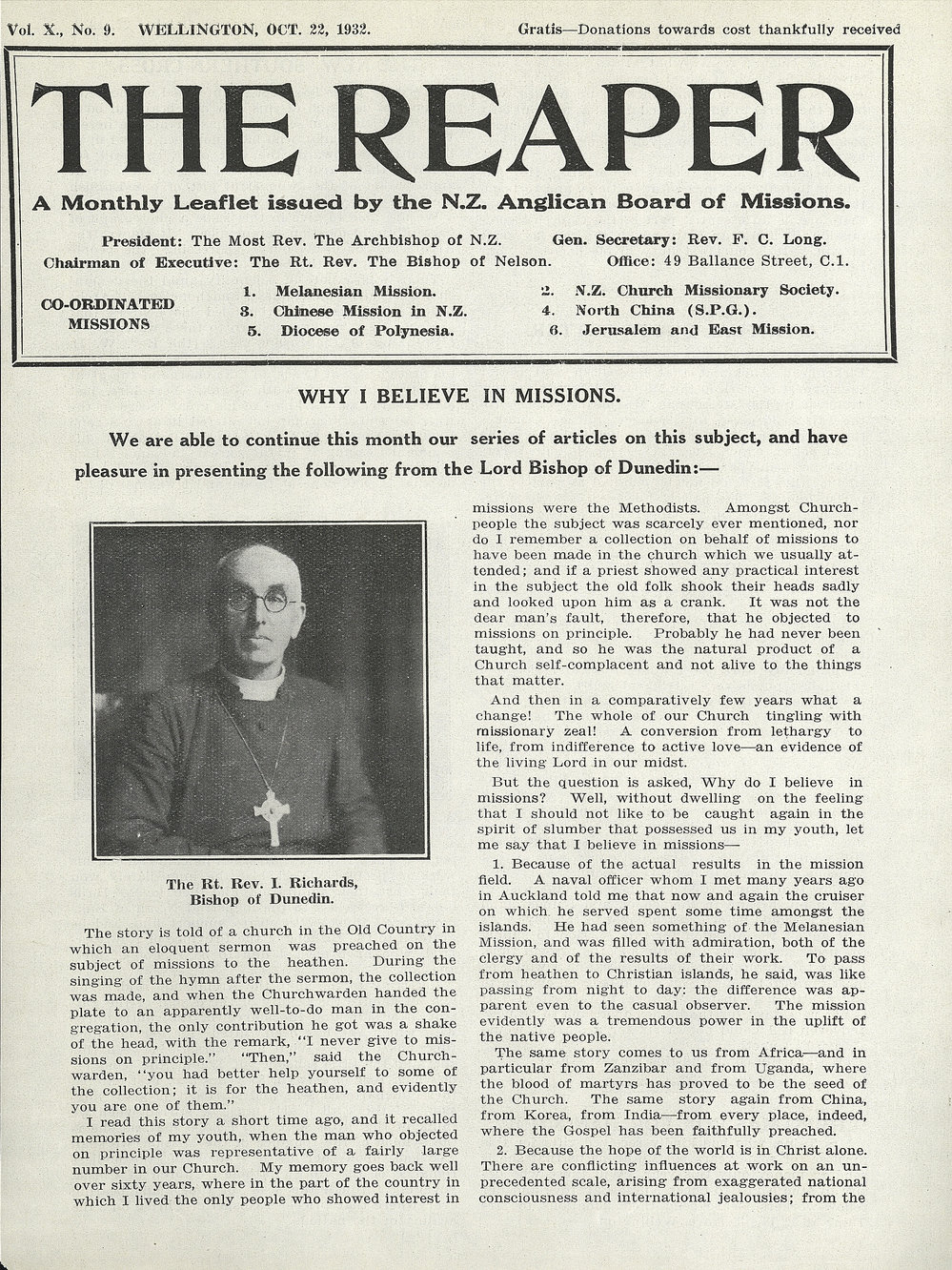 The Reaper: October 1932