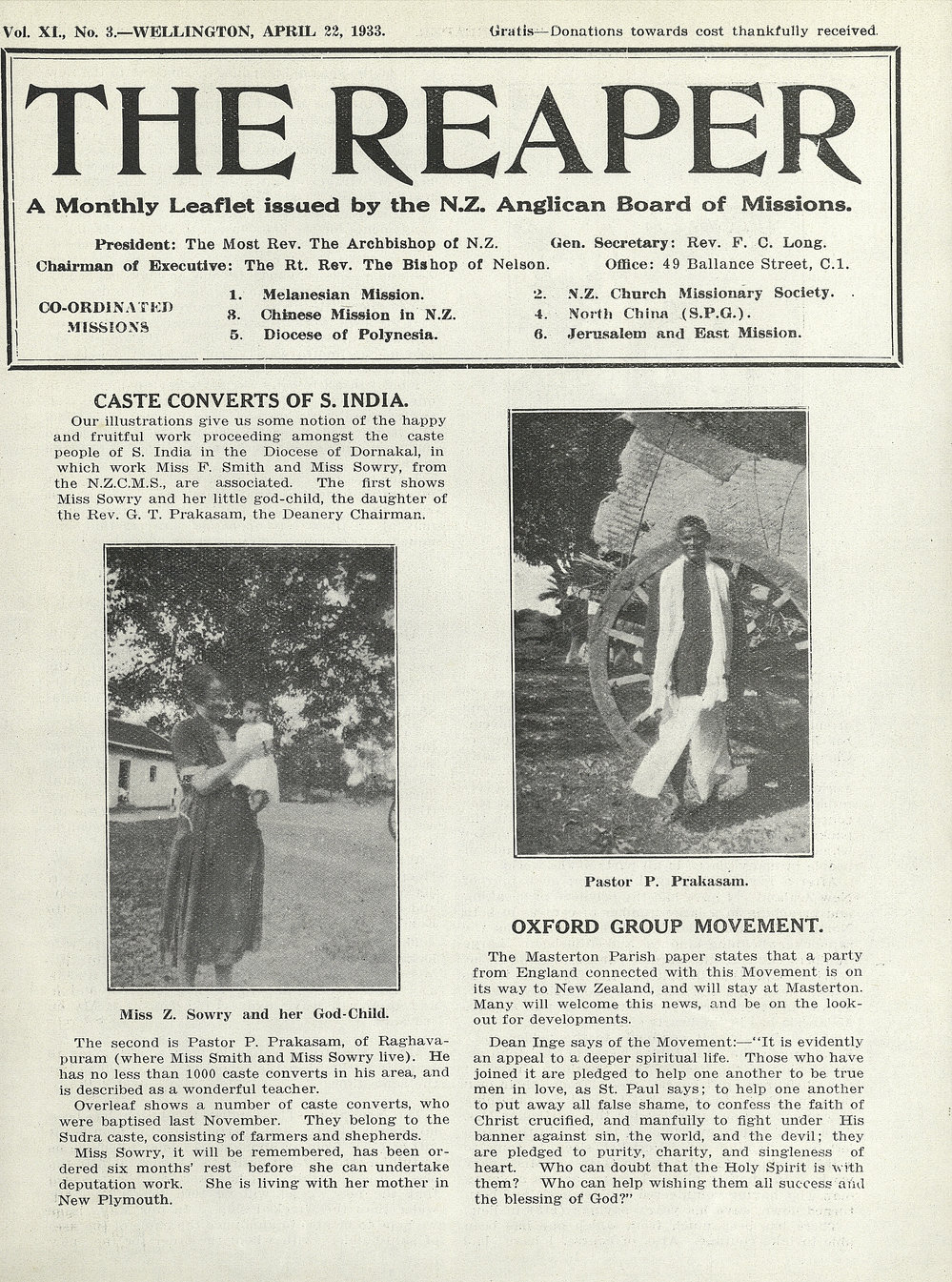 The Reaper: April 1933