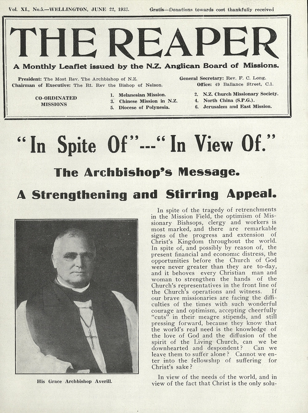 The Reaper: June 1933