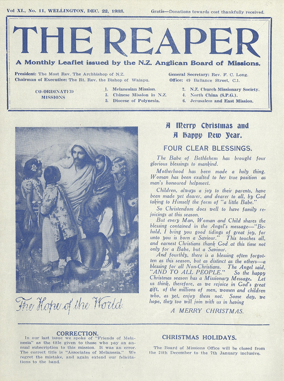 The Reaper: December 1933