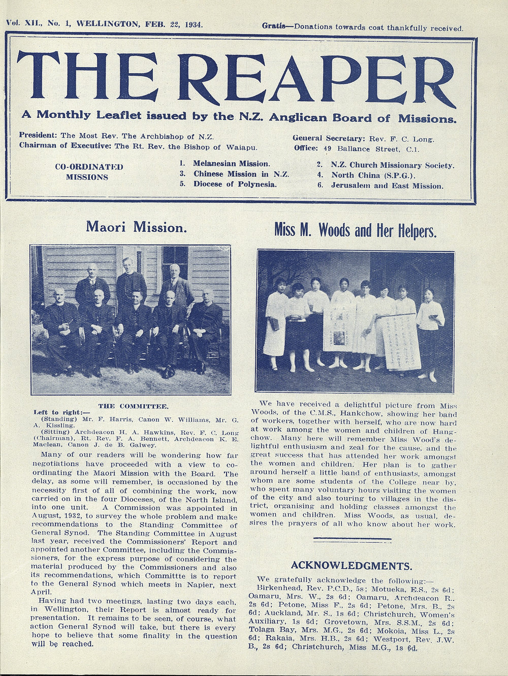 The Reaper: February 1934