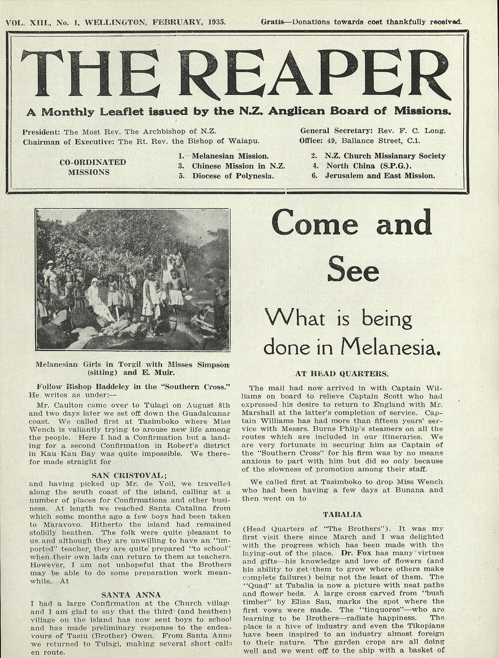 The Reaper: February 1935