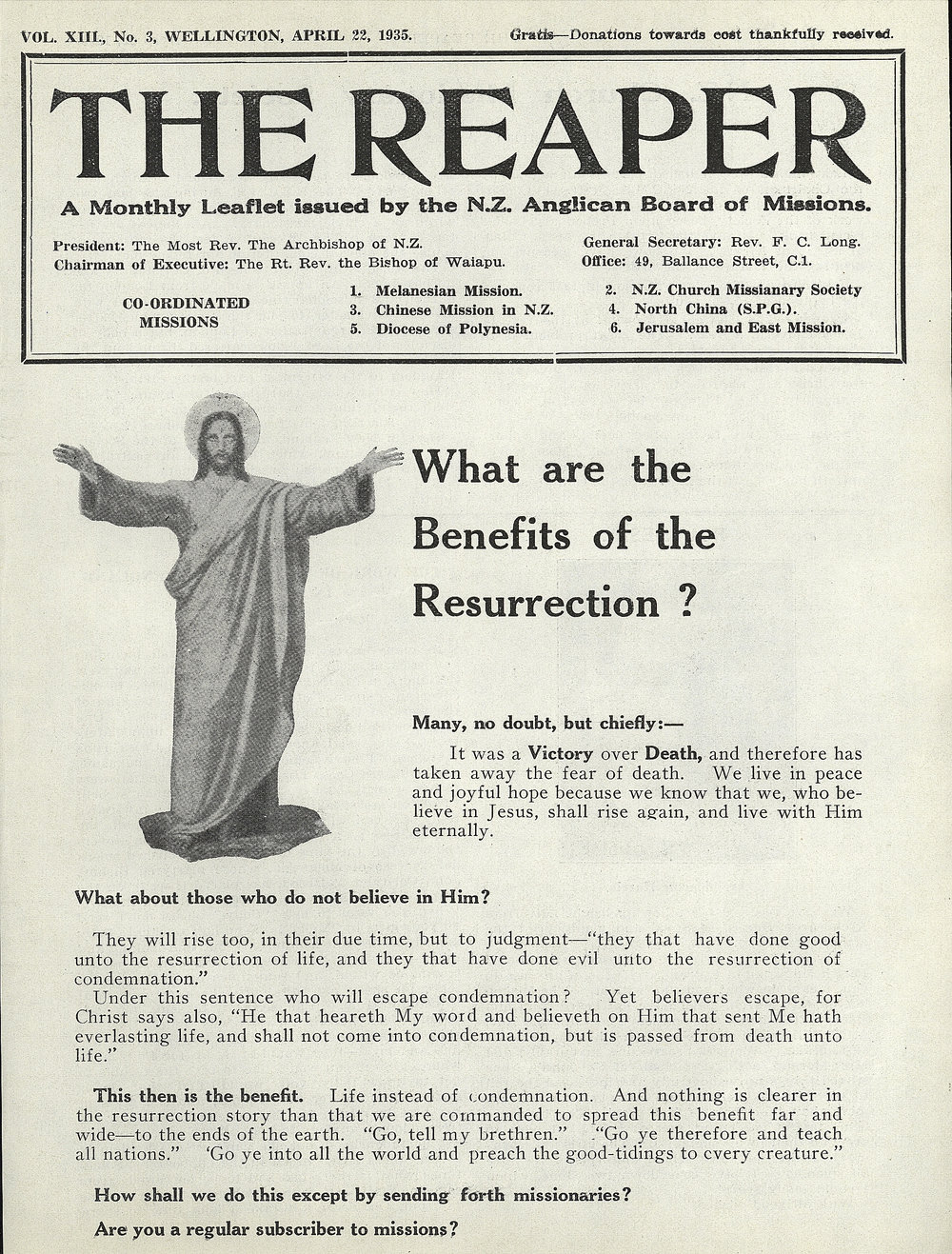 The Reaper: April 1935