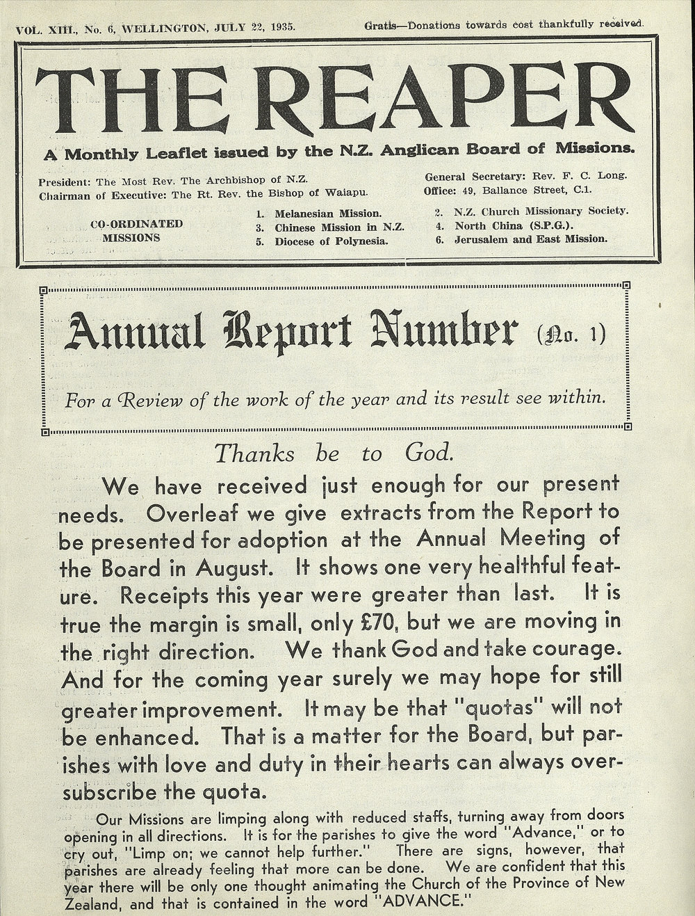 The Reaper: July 1935