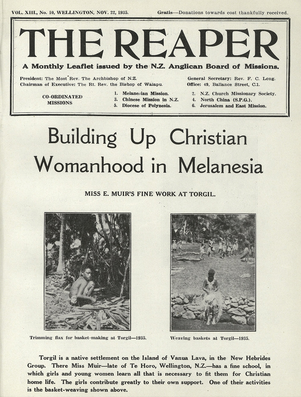 The Reaper: November 1935