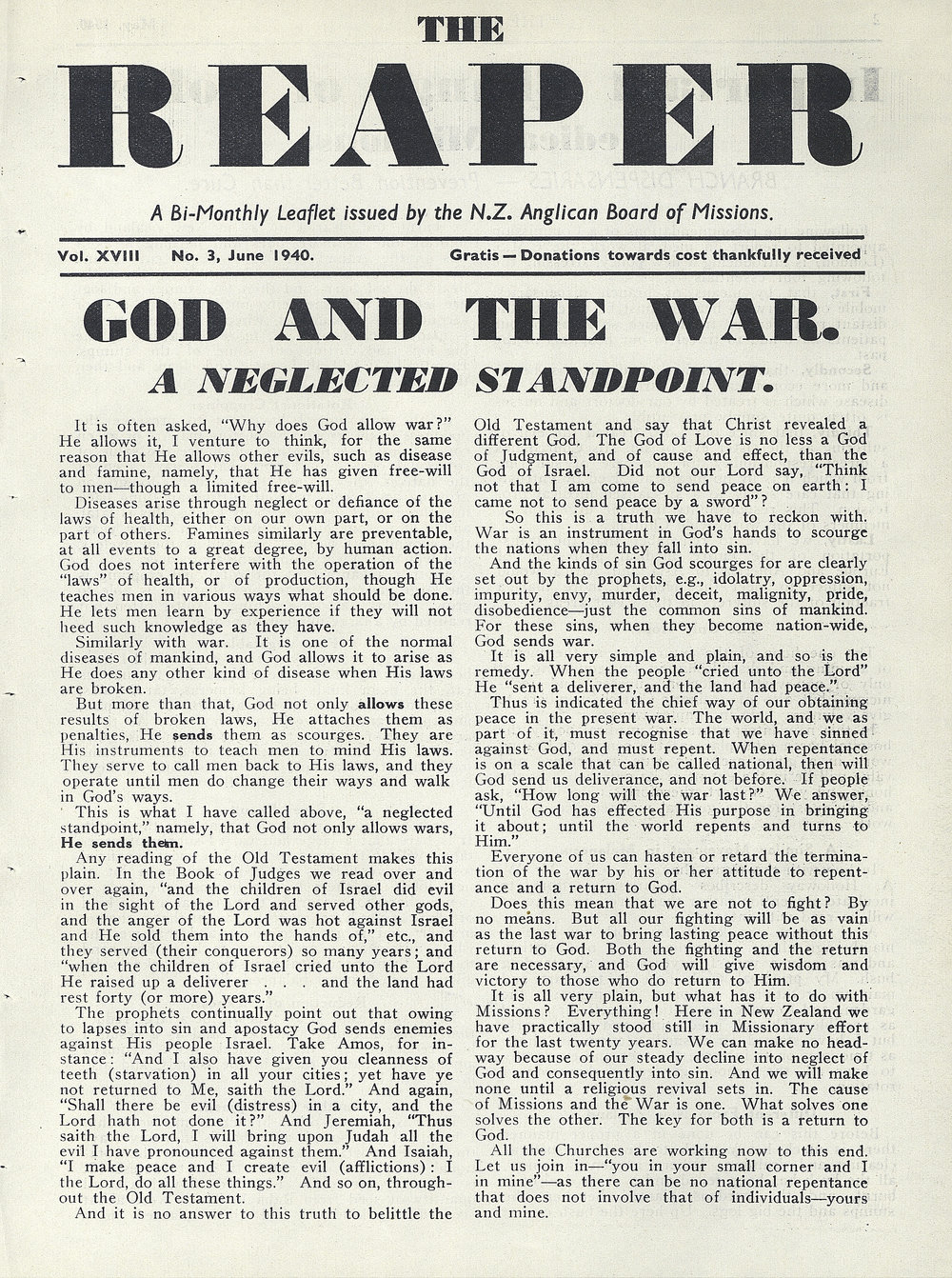 The Reaper: June 1940
