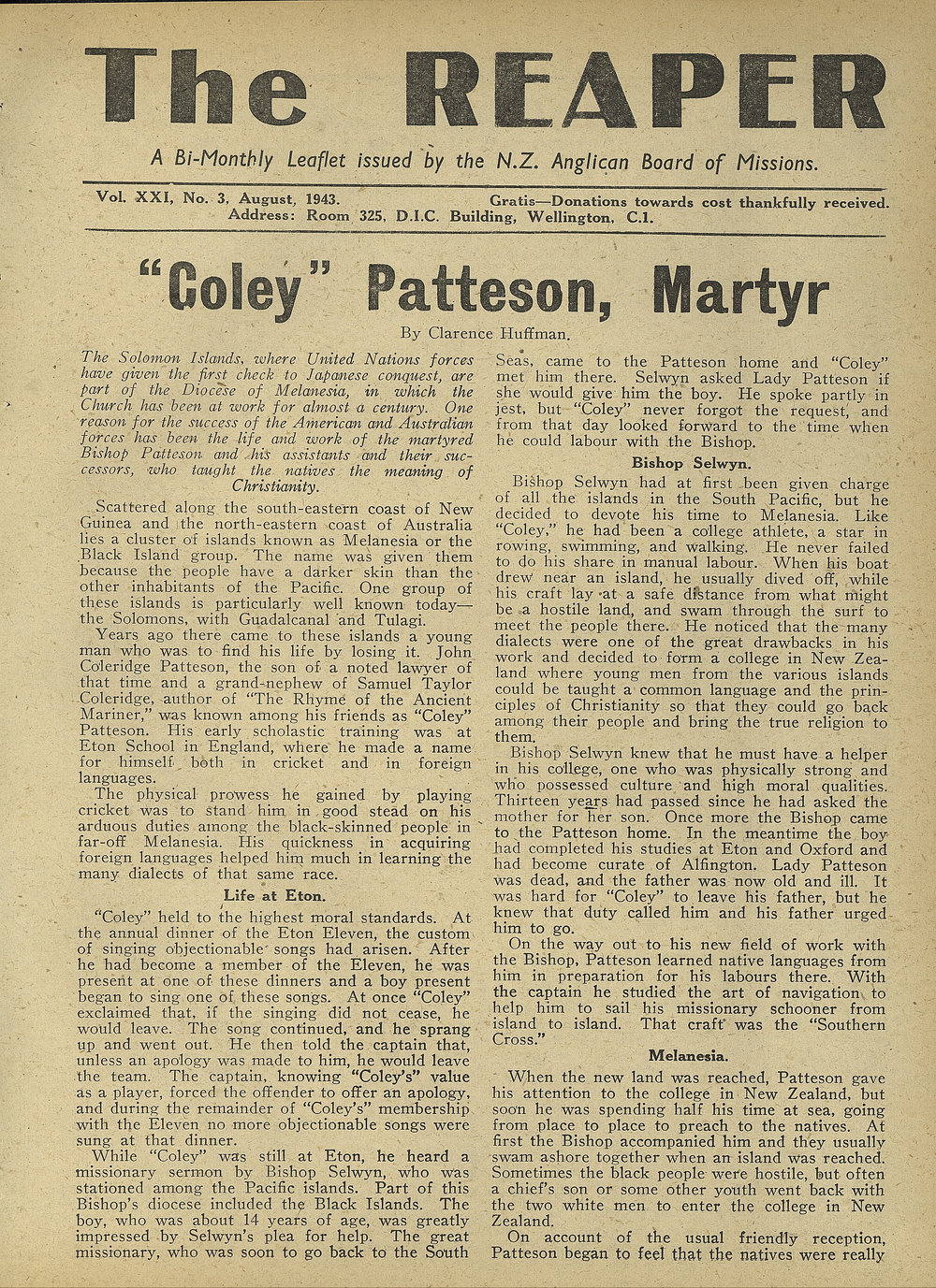 The Reaper: August 1943