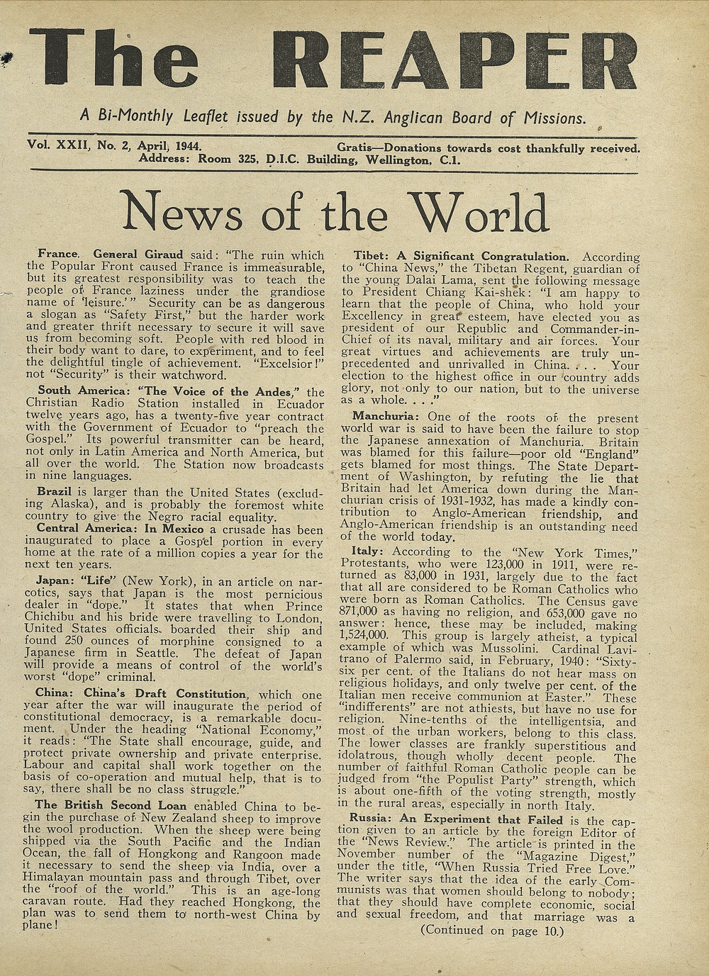 The Reaper: April 1944