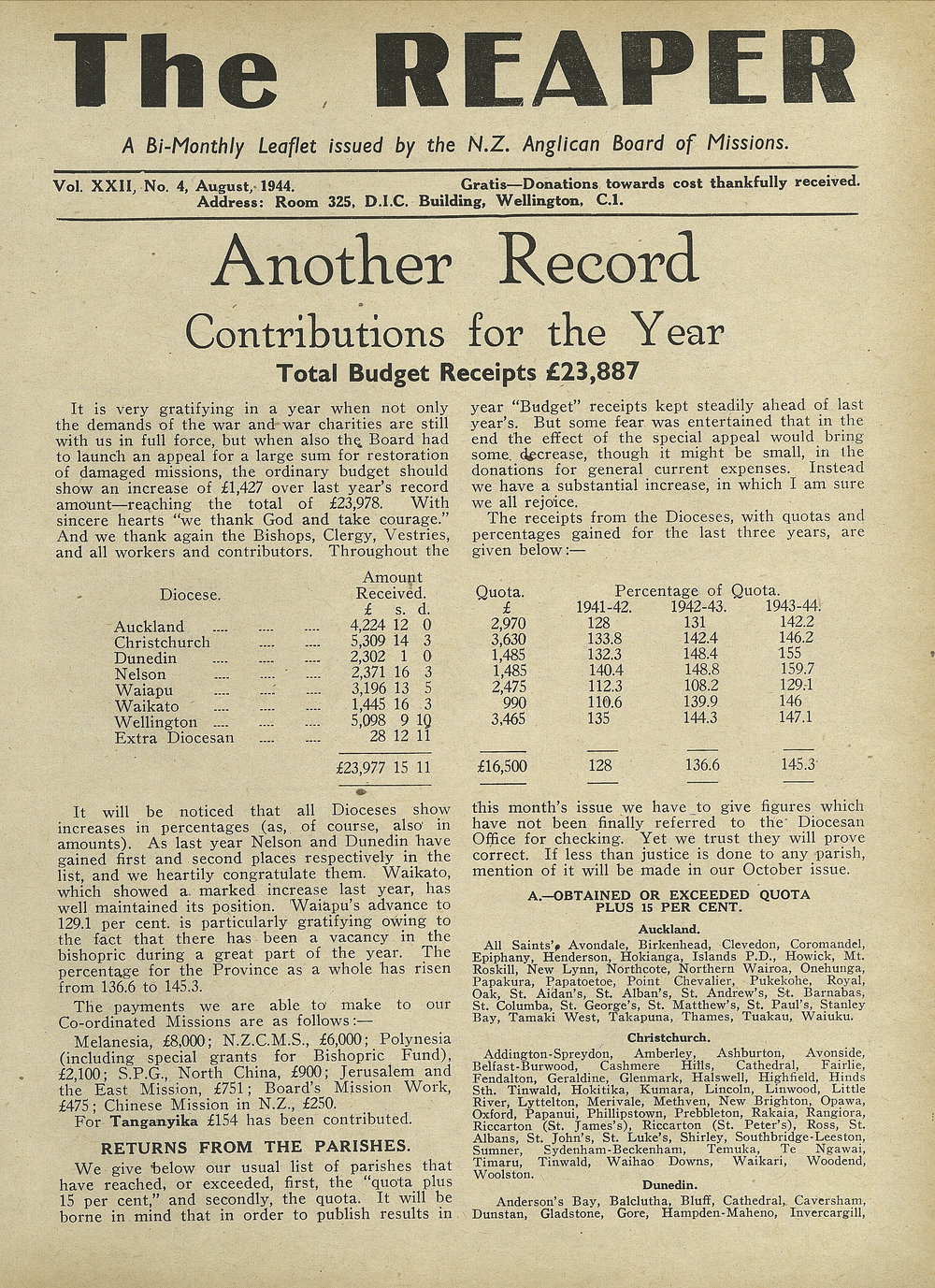 The Reaper: August 1944