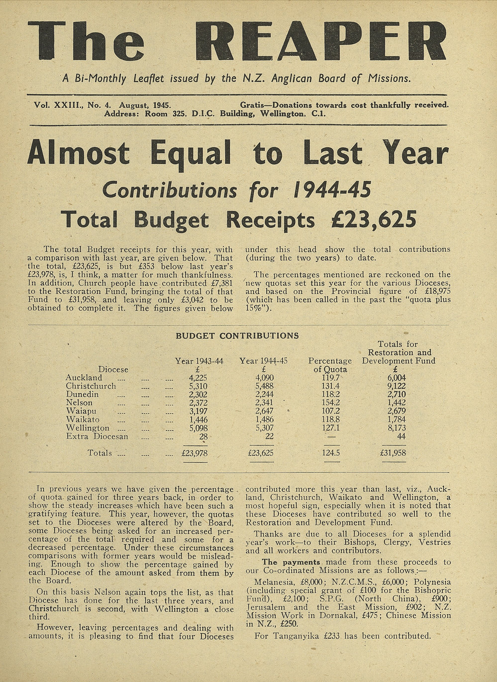 The Reaper: August 1945