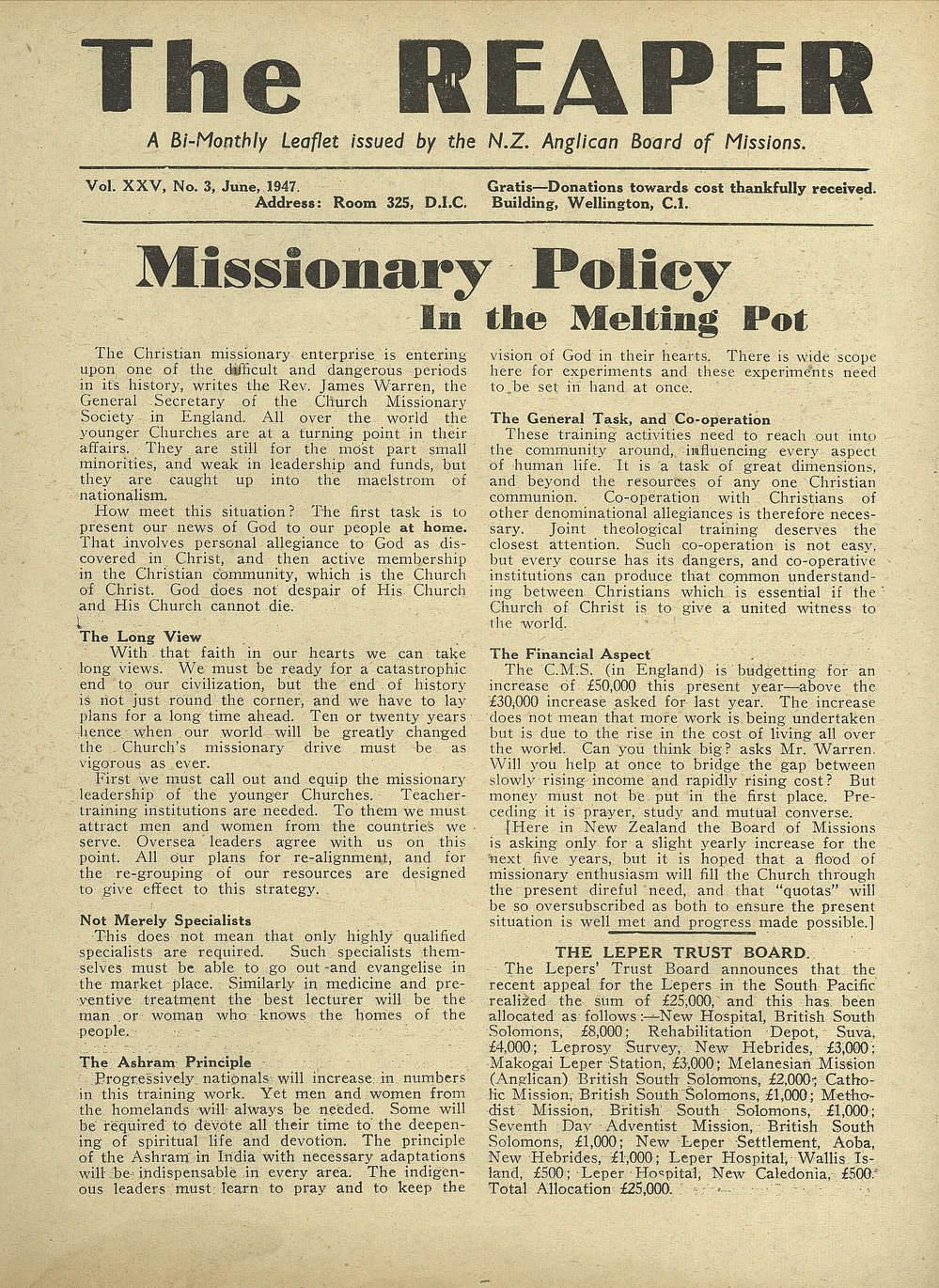 The Reaper: June 1947