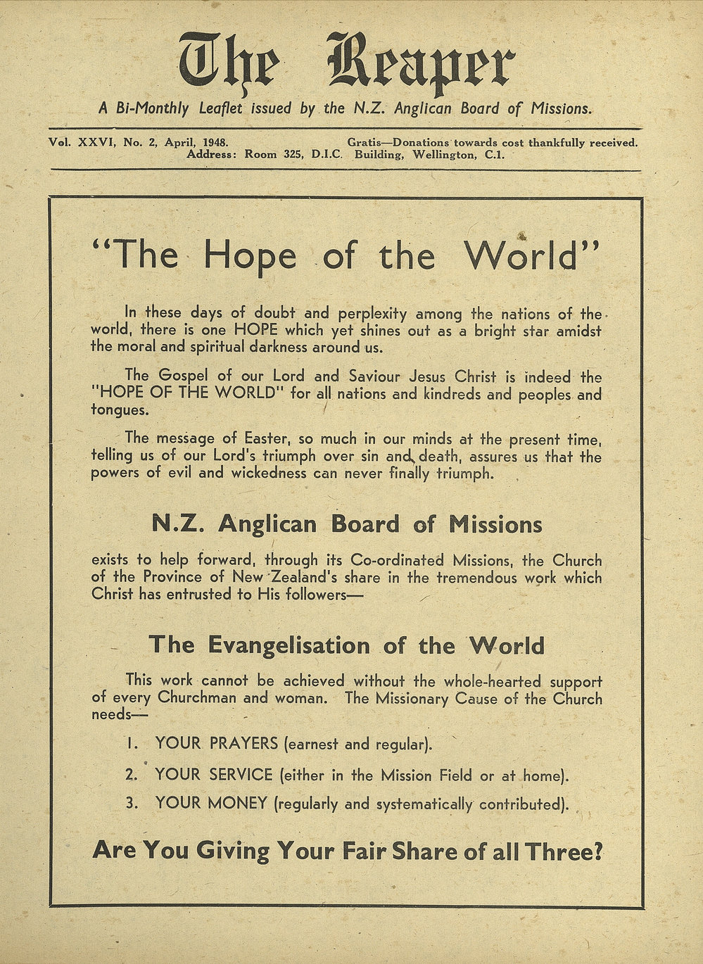 The Reaper: April 1948