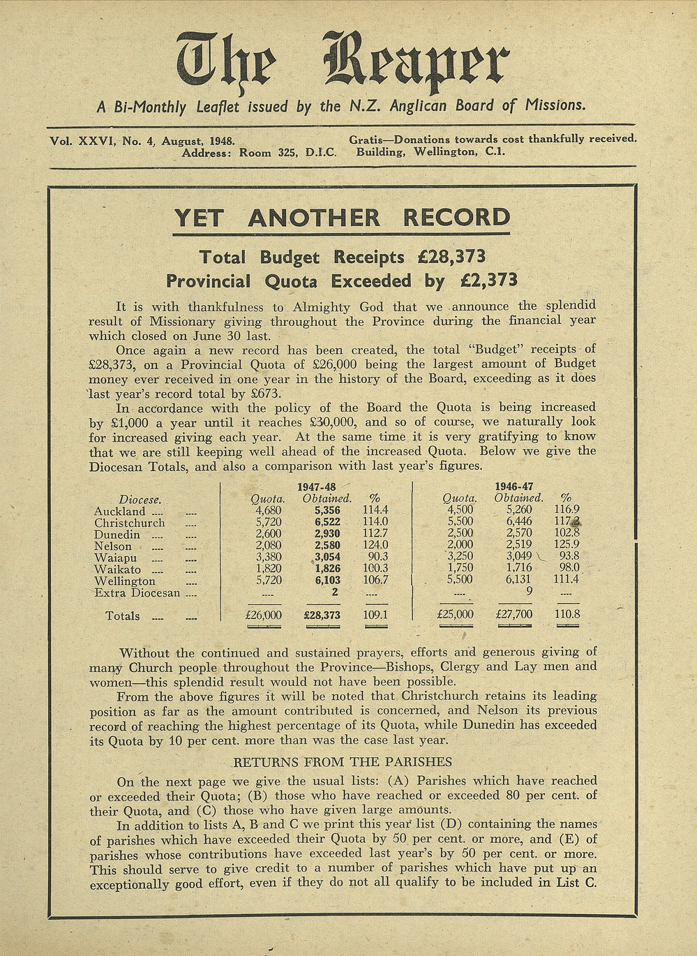 The Reaper: August 1948