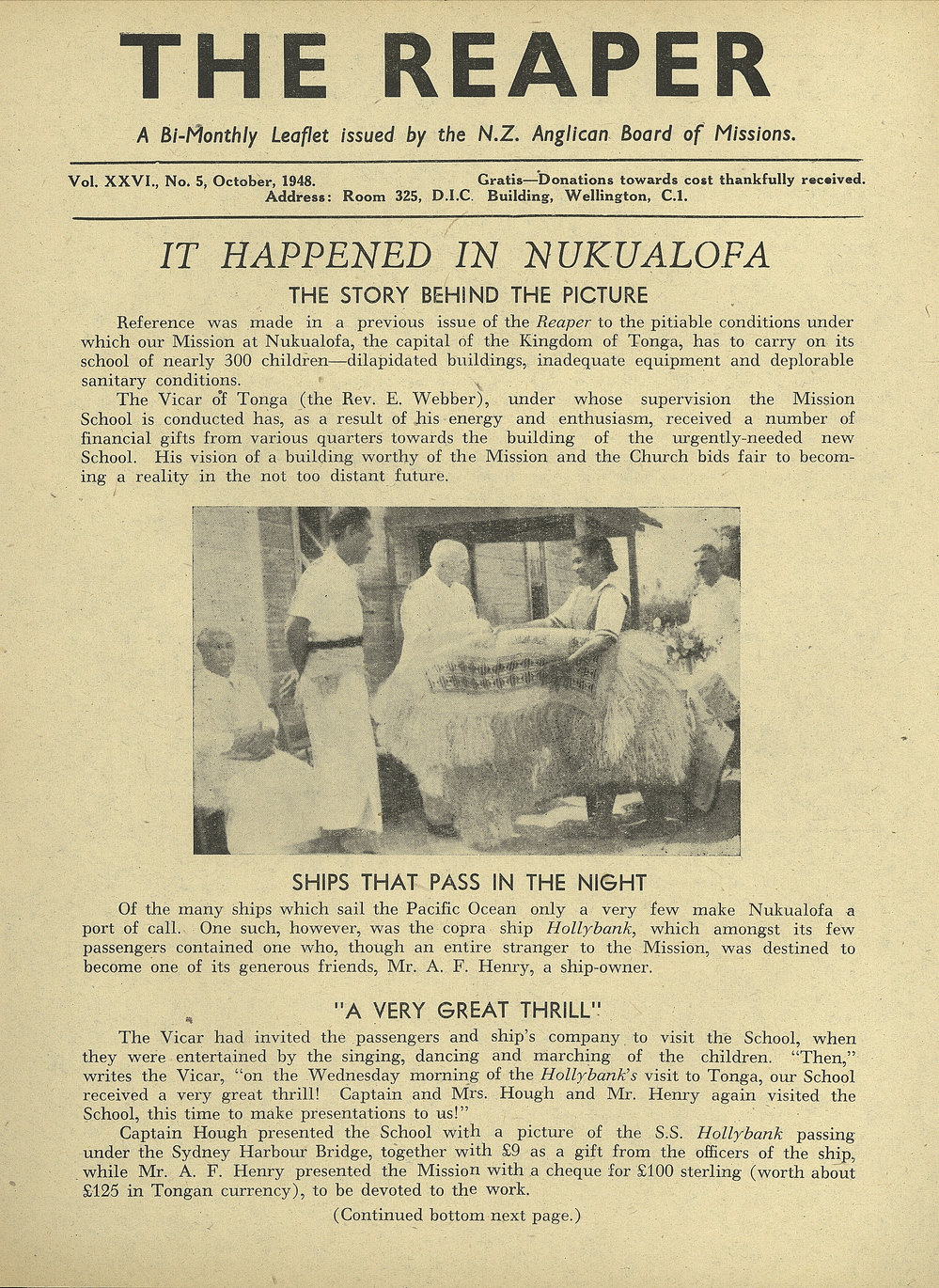 The Reaper: October 1948