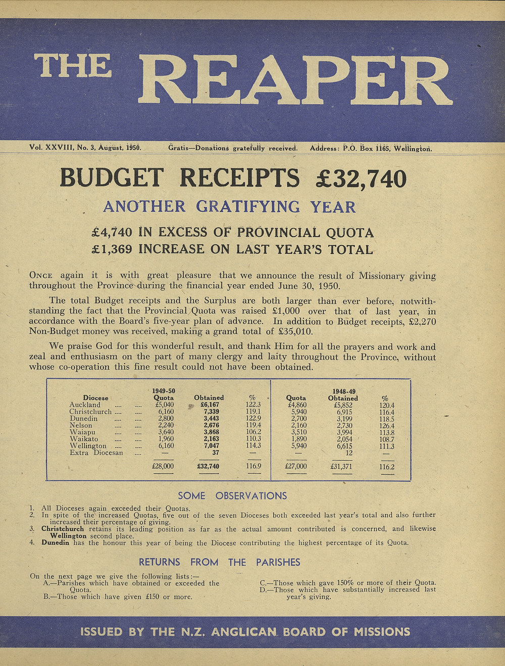 The Reaper: August 1950