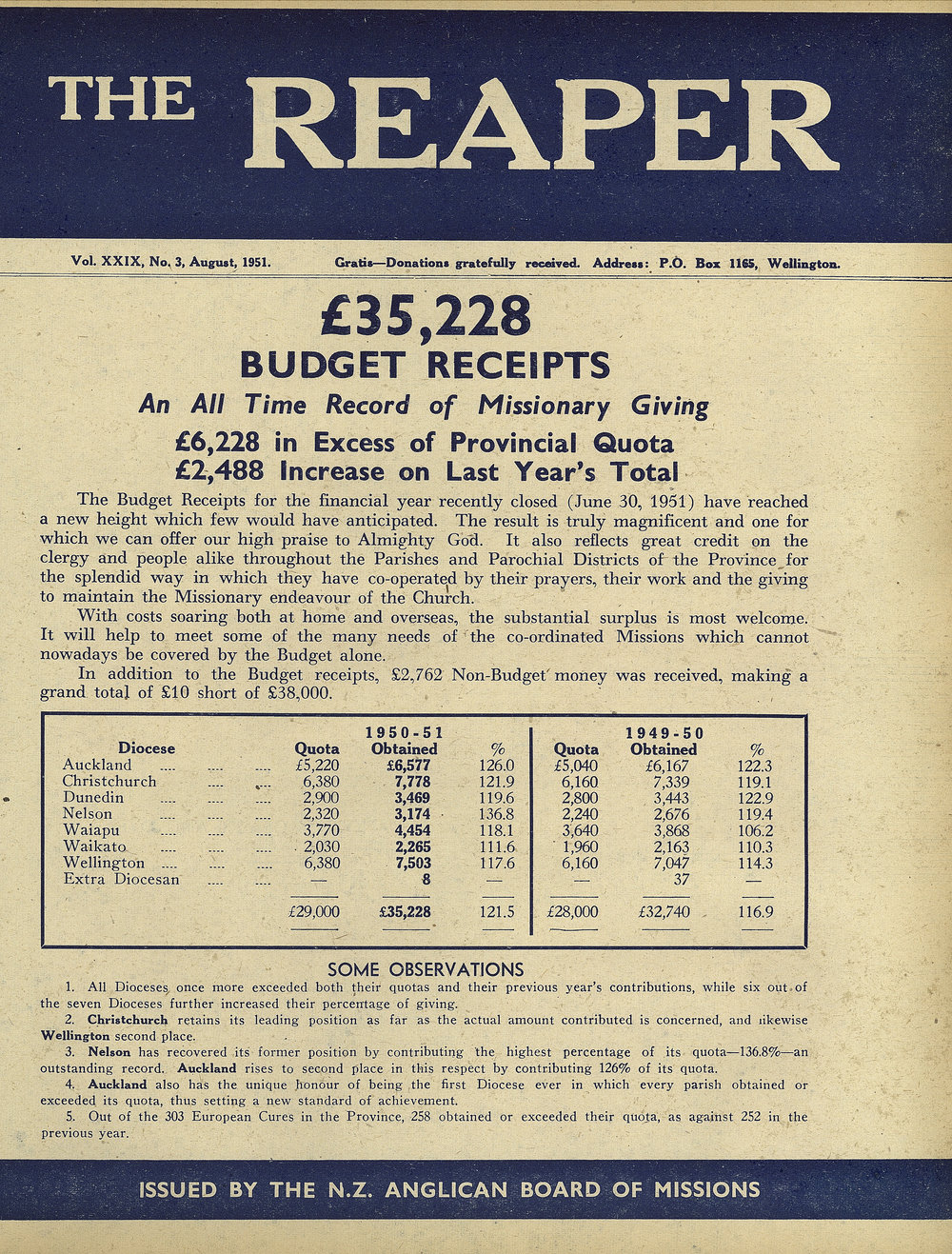The Reaper: August 1951