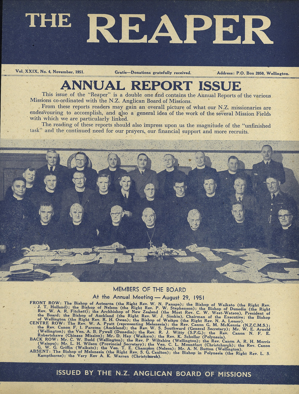 The Reaper: November 1951