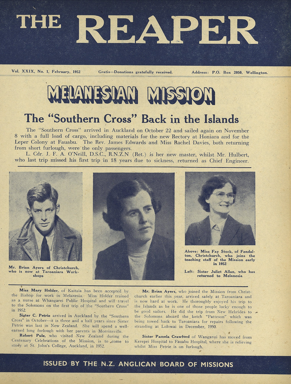 The Reaper: February 1952